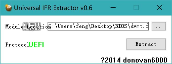 Universal IFR Extractor - 将EFI和UEFI的模块转换成文本文件